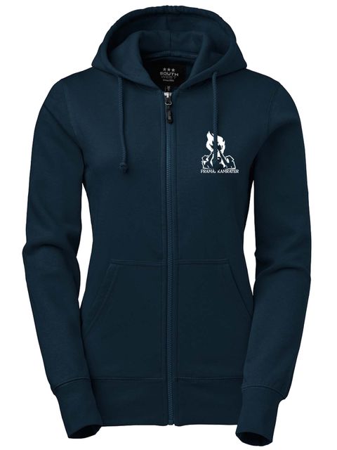 Full Zip Hoodie Woman, Navy - Framåt